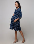 St. Yves Mom Long Sleeve Midi Dress Kotak