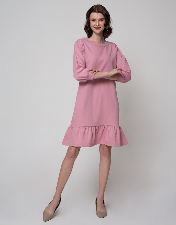 LS MIDI DRESS KNIT