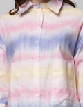 Details Shirt Tye Dye Printed With Pocket