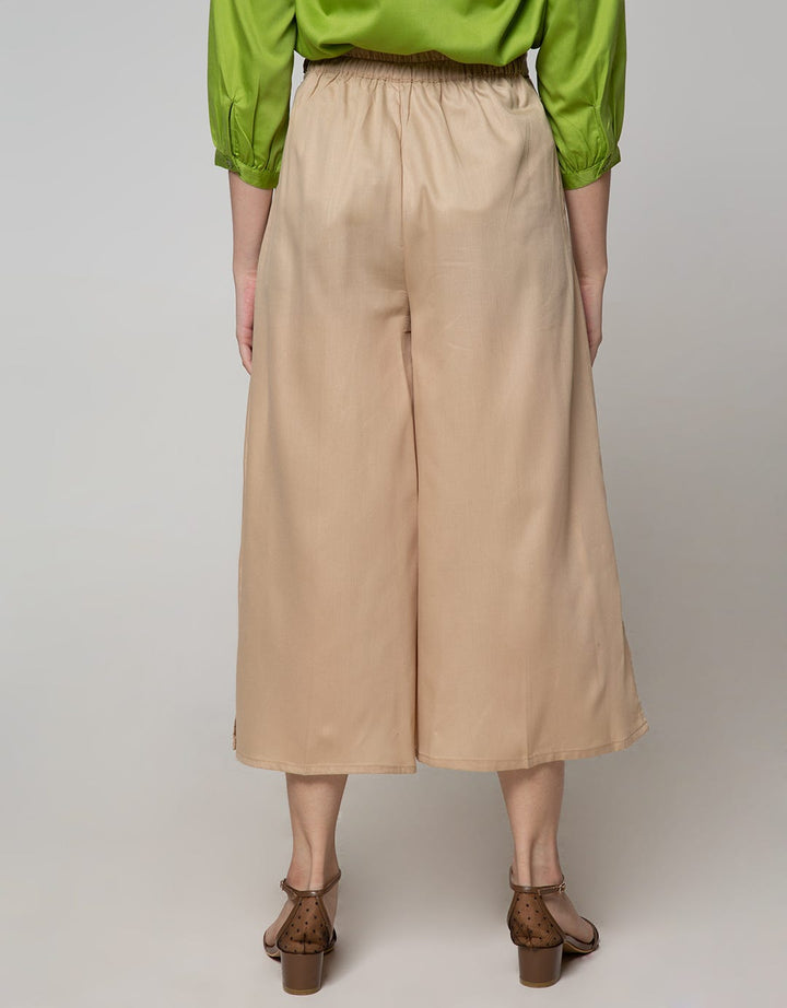 Details Long Pants Wide Slit Opening At Side Bottom