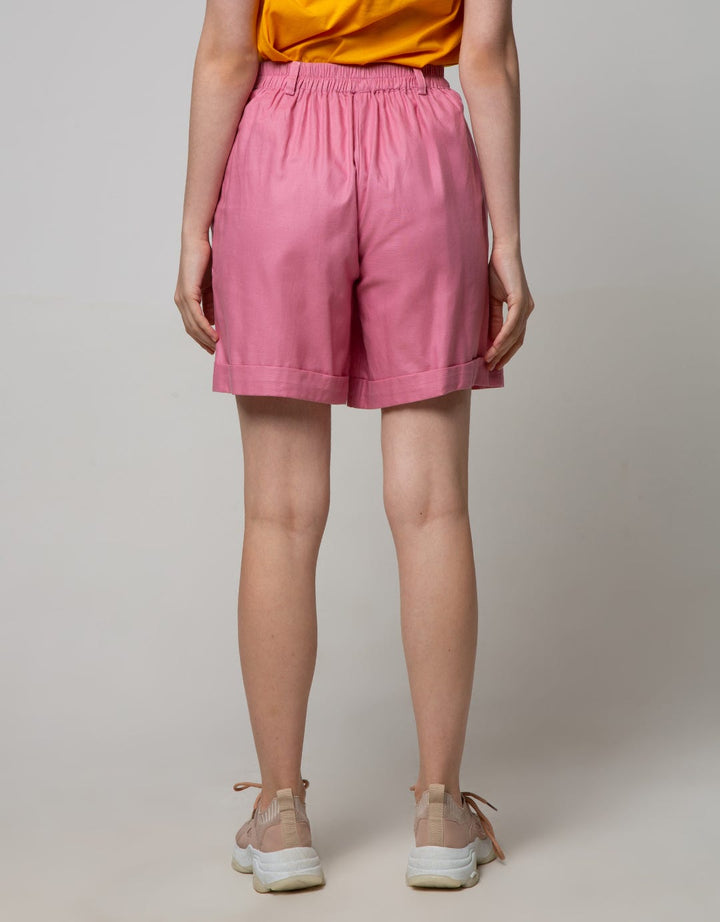 Details Short Pants With Zip Opening