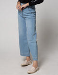 Nevada Denim Long Pants Fashion Kulot High Waist