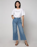 Nevada Denim Long Pants Fashion Kulot High Waist