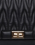 Connexion Crossbody Bag Quilted Texture Parsley1