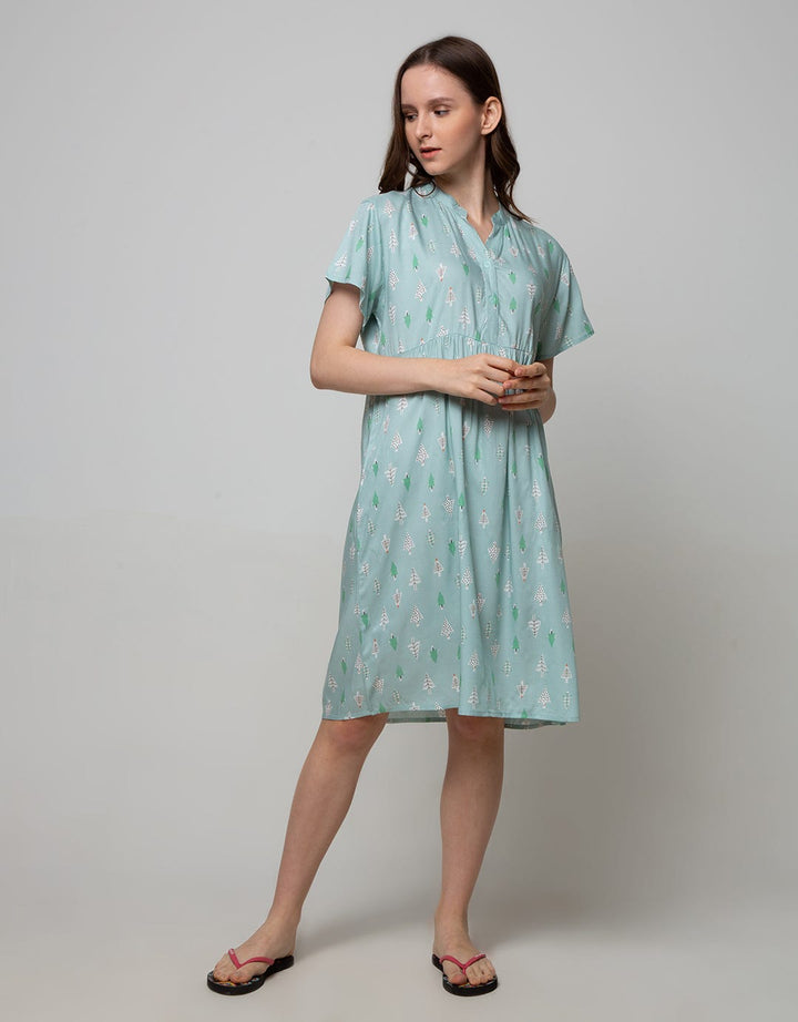 St. Yves Short Sleeve Midi Dress Little Pine
