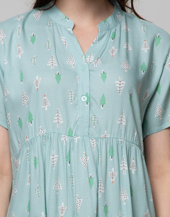 St. Yves Short Sleeve Midi Dress Little Pine