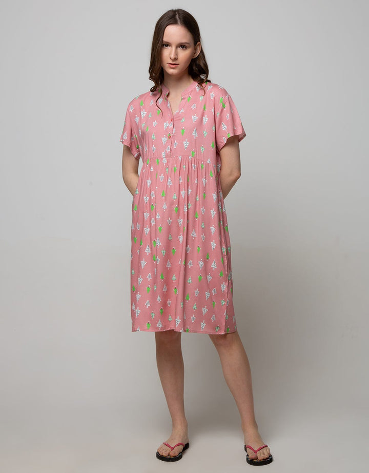 St. Yves Short Sleeve Midi Dress Little Pine
