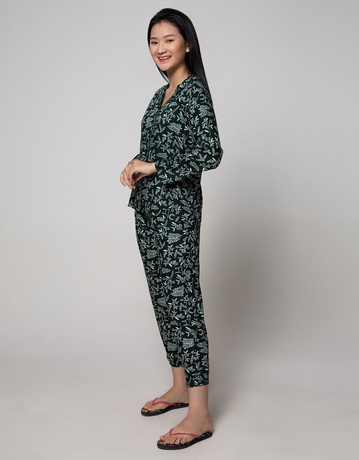St. Yves Long Sleeve Pyjama Pants Christmas Tree