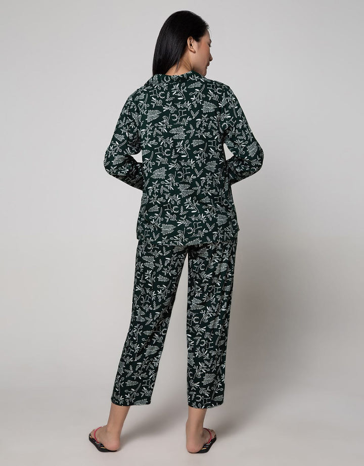 St. Yves Long Sleeve Pyjama Pants Christmas Tree