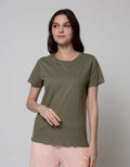 Nevada Slub Plain Look Women's Short Sleeve T-Shirt