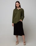 Connexion Long Pants Cullote  Rayon Twill Crop Full Elastic
