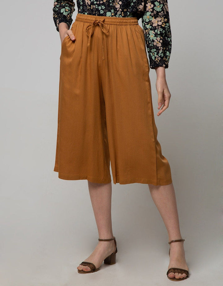Connexion Long Pants Cullote  Rayon Twill Crop Full Elastic
