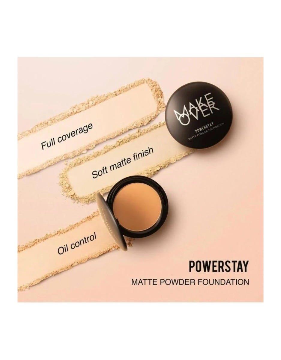 MAKE OVER Powerstay Matte Powder Foundation W32 Warm Beige 12 g