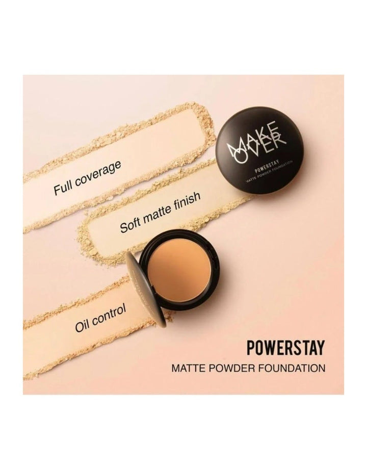 MAKE OVER Powerstay Matte Powder Foundation W32 Warm Beige 12 g