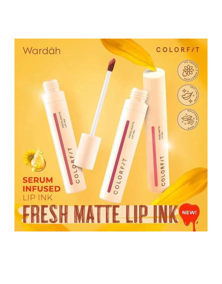 Wardah Colorfit Fresh Matte Lip Ink 04 Speedster 4 g