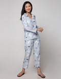 Nevada Long Sleeve Pyjama Pants Christmas Bunny Tree