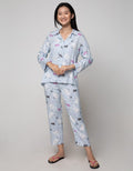 Nevada Long Sleeve Pyjama Pants Christmas Bunny Tree