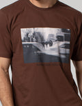 Nevada Photo Print Kaos Kasual Pria