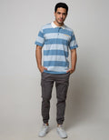 Nevada Short Sleeve Polo Shirt Stripe Yd 