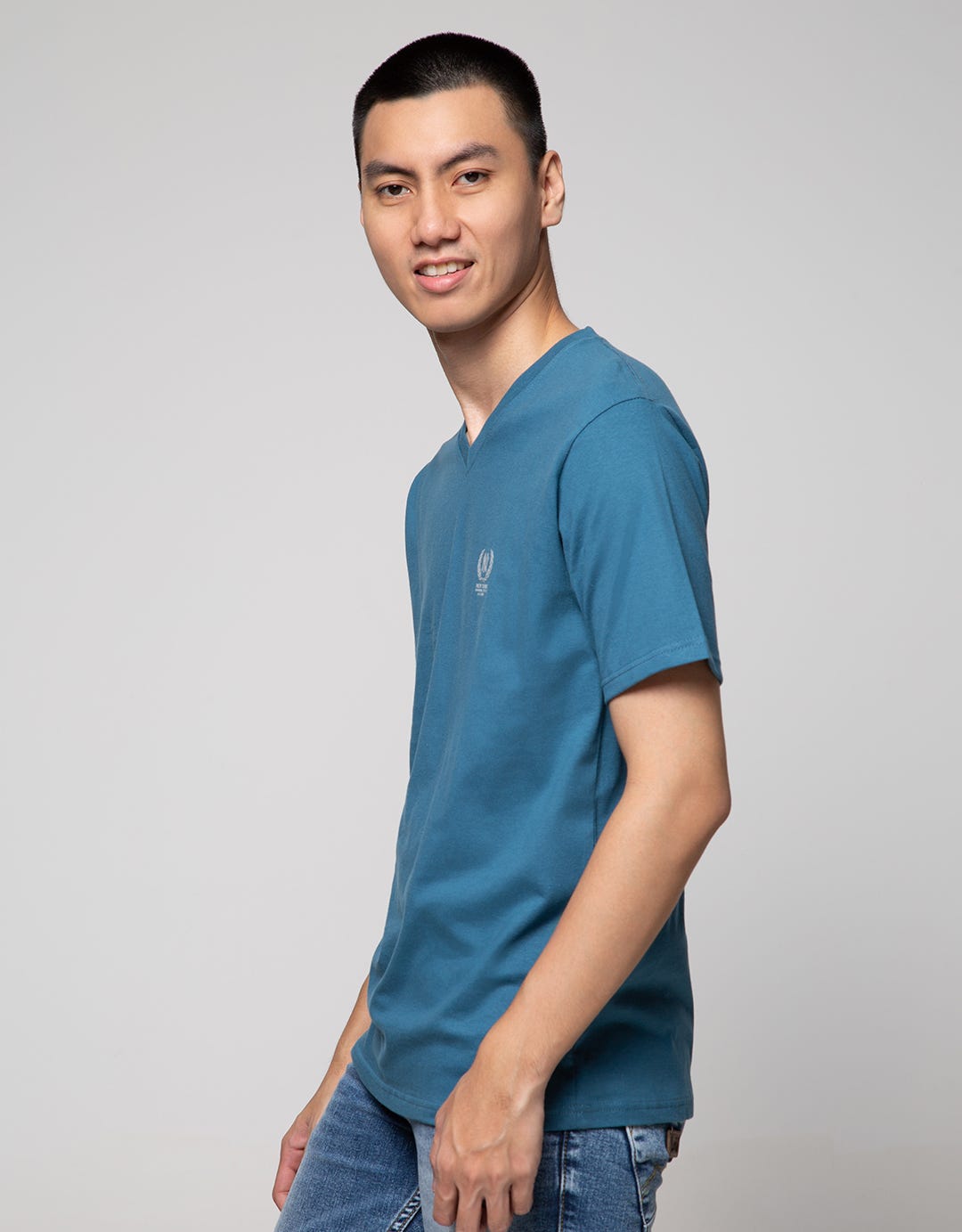 T Zone Short Sleeve T-Shirt Basic V-Neck Layer