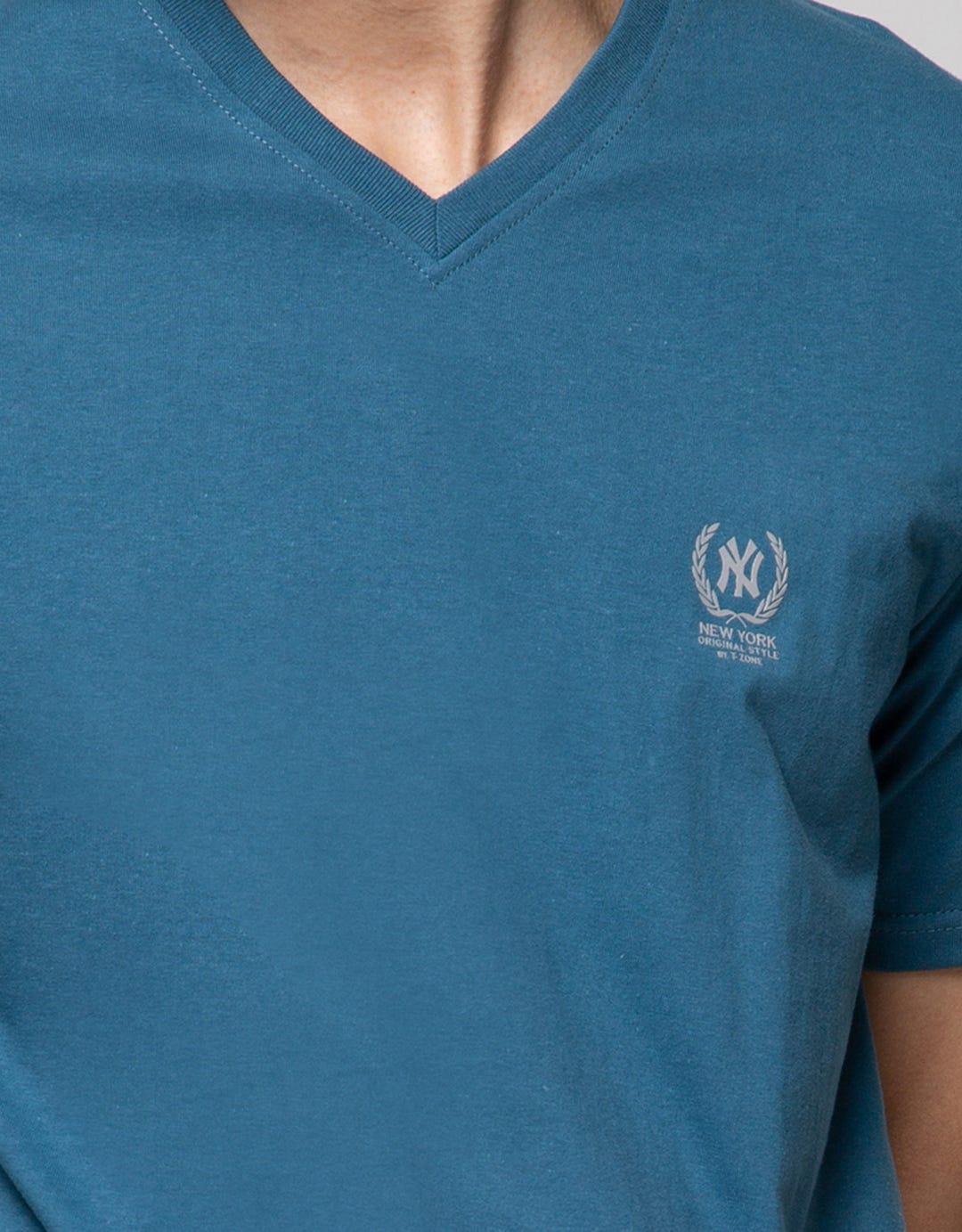 T Zone Short Sleeve T-Shirt Basic V-Neck Layer