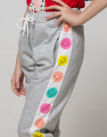 Nevada Jogger Knit With Emoji Print On Side