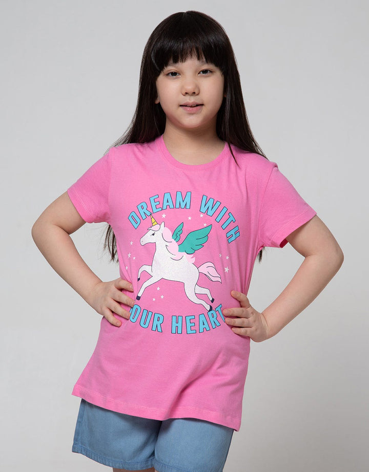 Aero Short Sleeve T-Shirt  Multipack Dream With Pink Rose