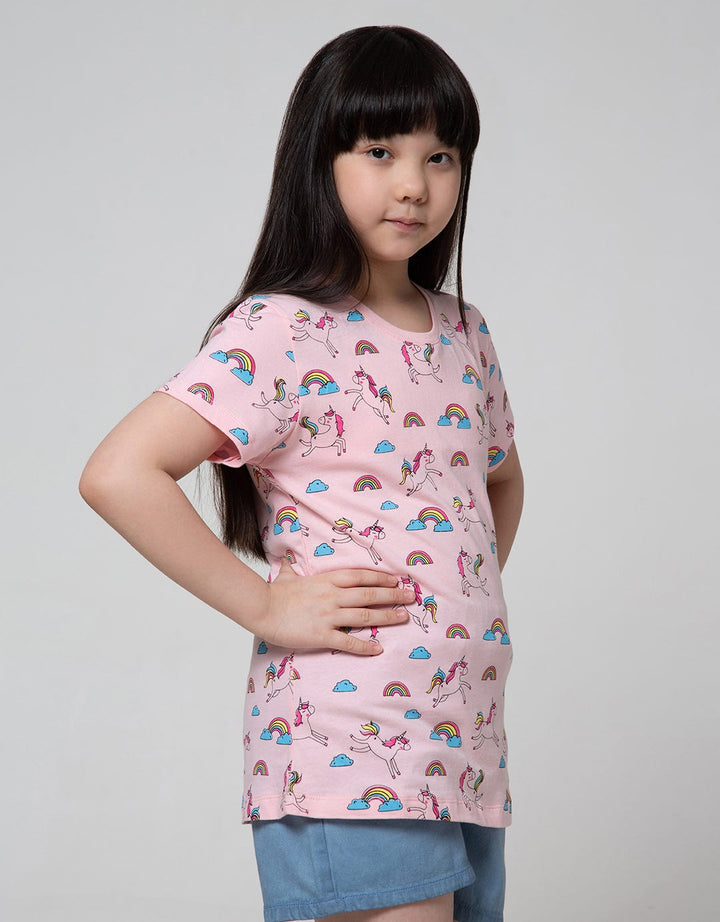 Aero Short Sleeve T-Shirt  Multipack Dream With Pink Rose