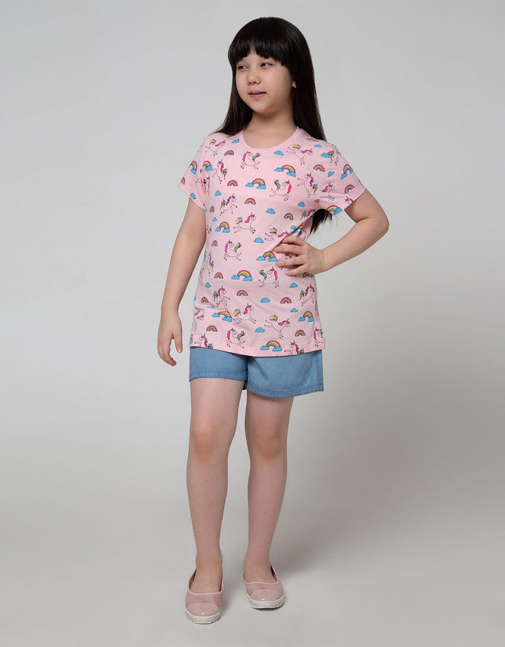 Aero Short Sleeve T-Shirt  Multipack Dream With Pink Rose