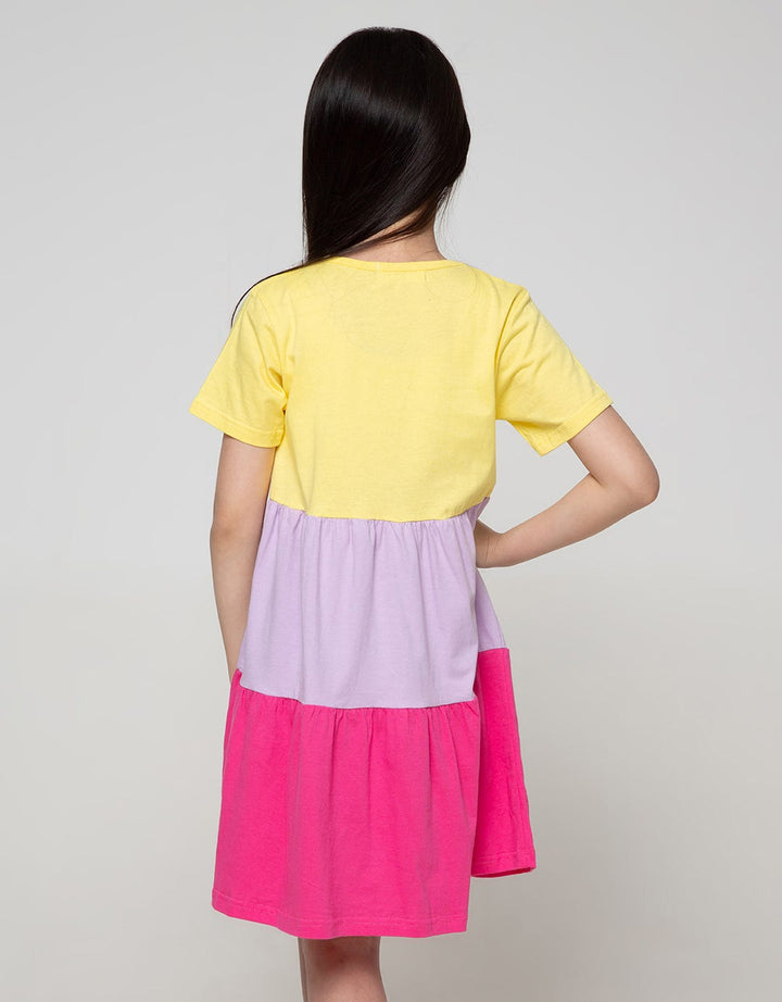 Aero Short Sleeve Midi Dress Daily Unicorn Head