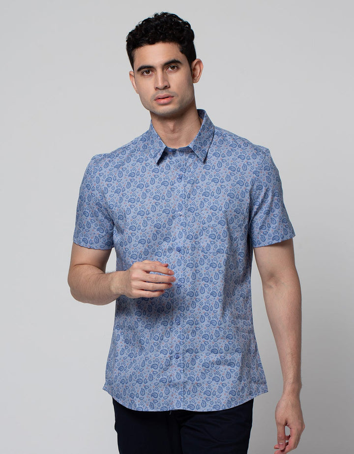 SS SHIRT PRINT SLIM
