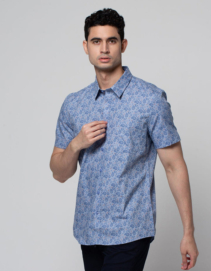 SS SHIRT PRINT SLIM