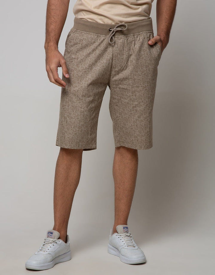 Nevada Short Pants Rib Print Abstract