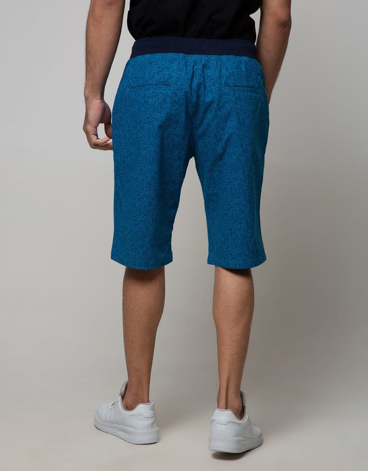 Nevada Short Pants Rib Print Abstract