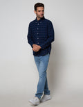 Cole Long Sleeve Shirt Med Check 1 Pocket