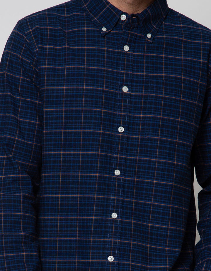 Cole Long Sleeve Shirt Med Check 1 Pocket