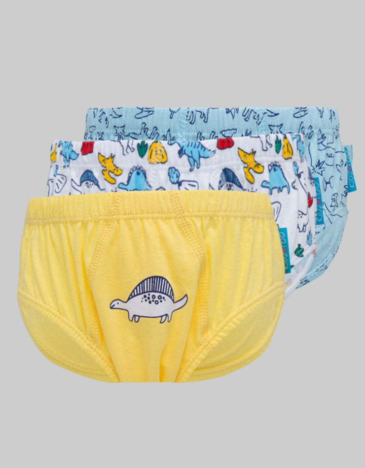 Kidz Too Brief Pack 3 Underwear Boys Dino