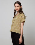 Connexion Shirt Resort Collar Print Abstract Tulang