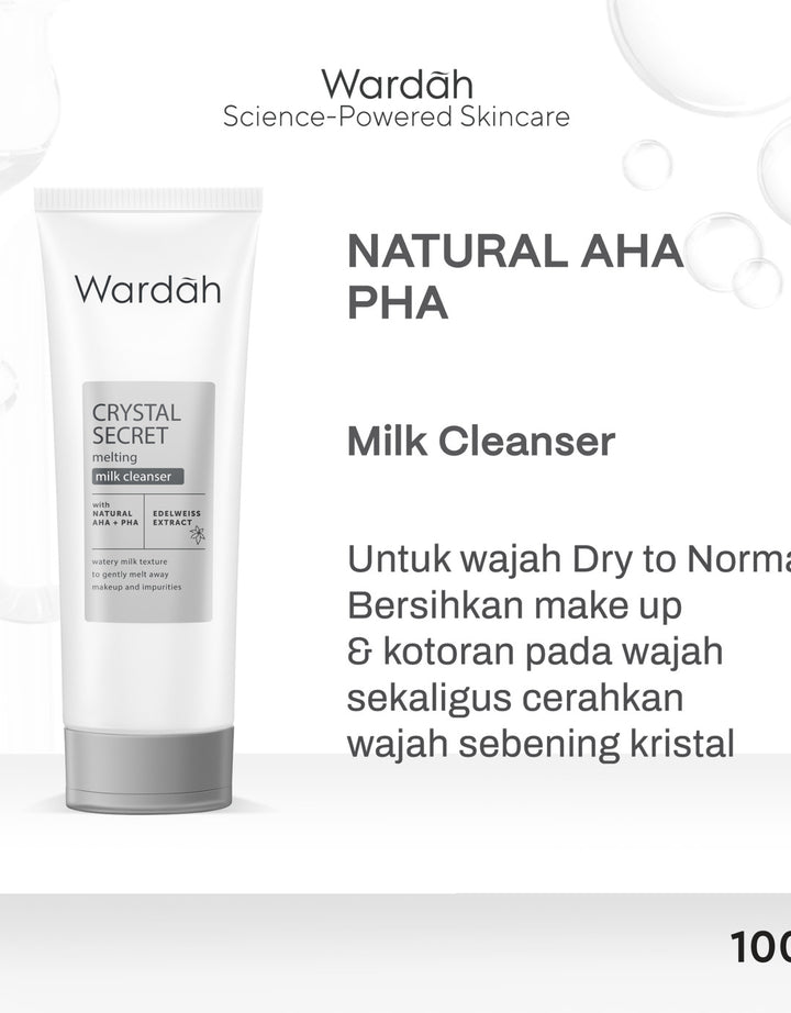 Wardah Crystal Secret Melting Milk Cleanser 100 Ml