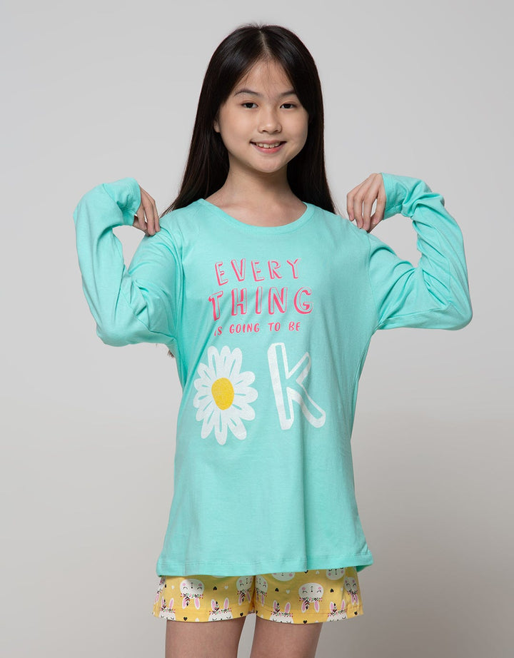 Nevada Long Sleeve T-Shirt With Daisy Print Everything Ok