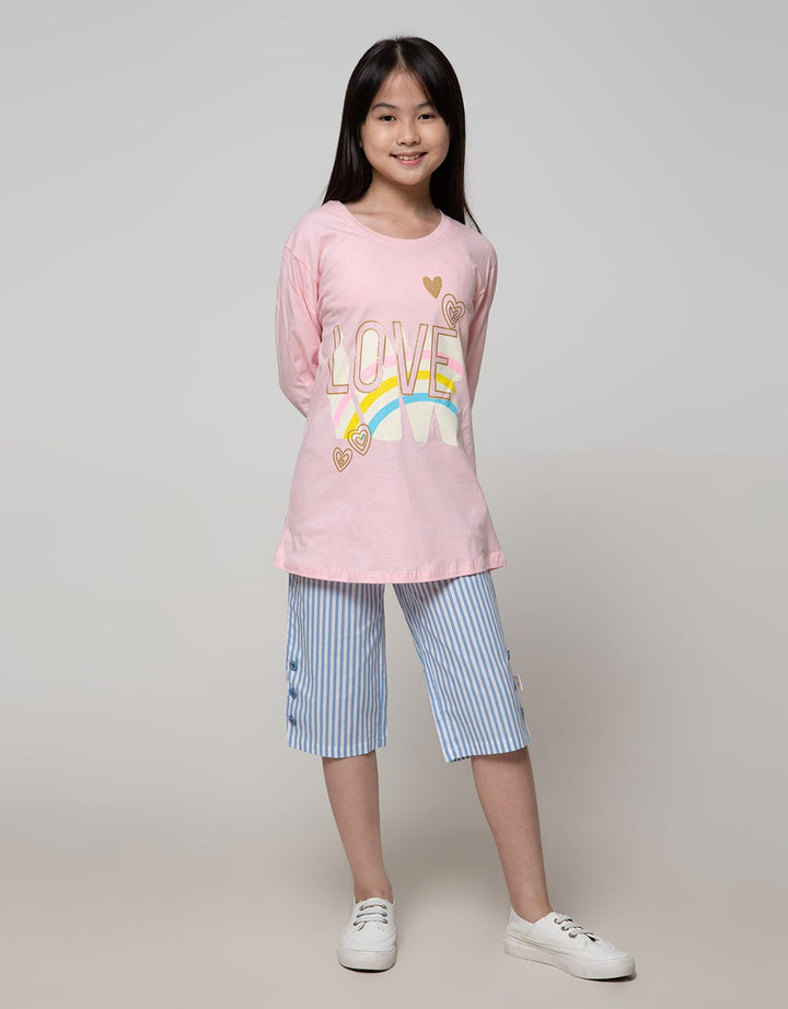 Nevada Long Sleeve T-Shirt With Tie Stripe