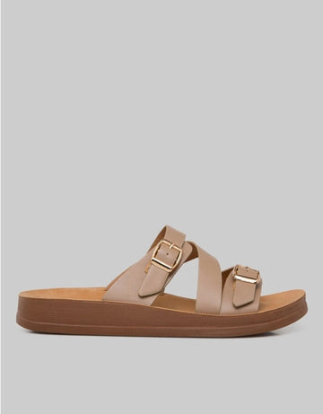 ST. YVES BUCKLE SANDAL SLIPPER  FQ28 WANITA