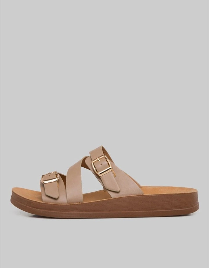 ST. YVES BUCKLE SANDAL SLIPPER  FQ28 WANITA