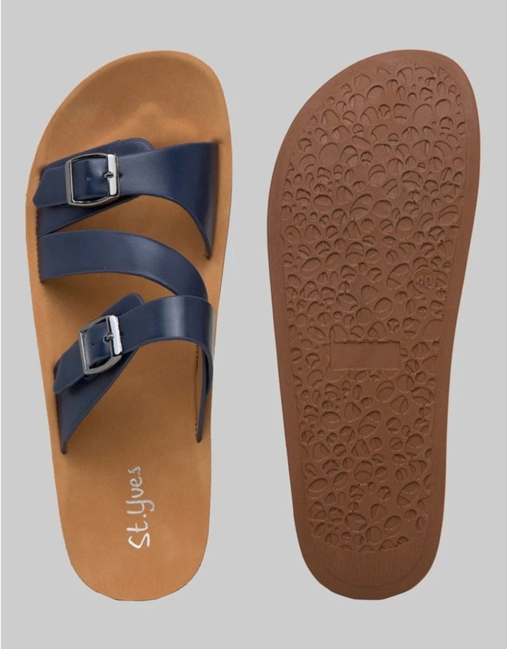 St. Yves Buckle Sandal Slipper  Fq28 Wanita