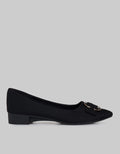 Laviola Pointed Buckle Flat Shoes for Women