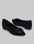 Laviola Pointed Buckle Flat Shoes for Women