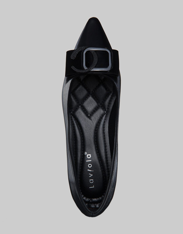 Laviola Ribbon Point Sepatu Heels Wanita