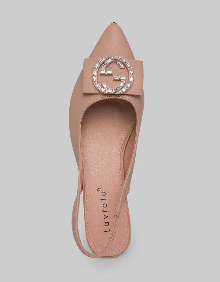 Laviola Mules Heels Amante Wanita