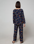 Nevada Long Sleeve Pyjama Pants Hedgehog Santa