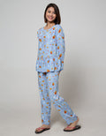 Nevada Long Sleeve Pyjama Pants Hedgehog Santa